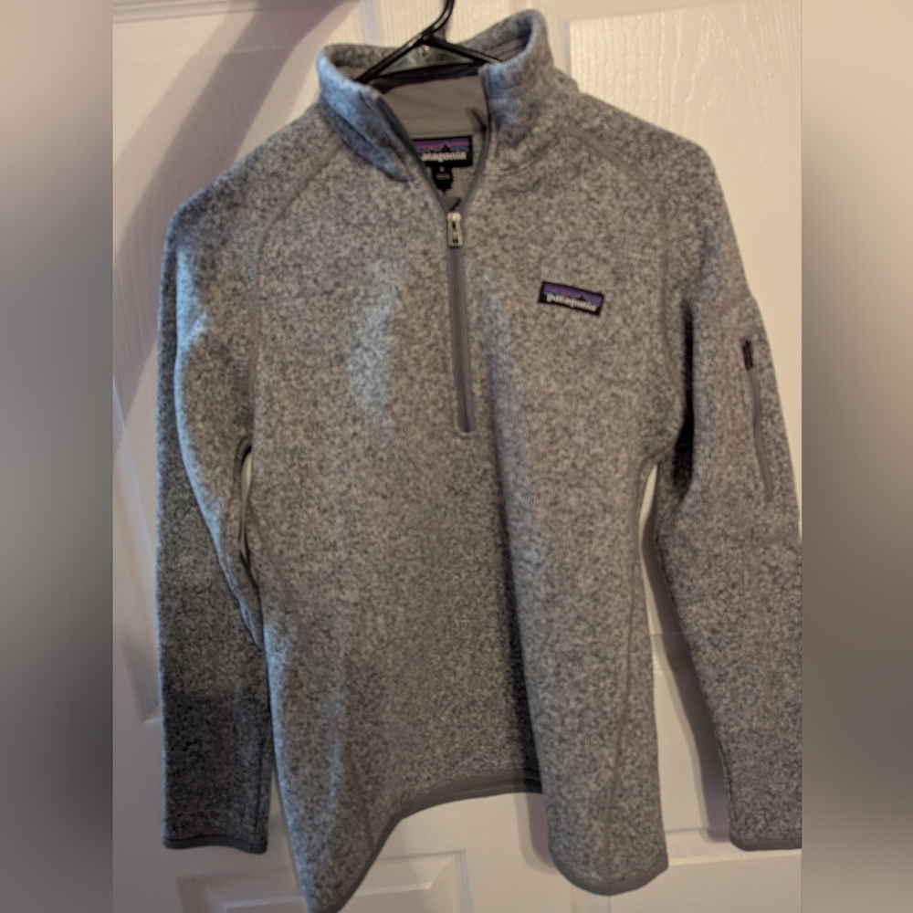 Patagonia Women's Better Sweater Quarter-Zip Fleece In Heather Grey - Small